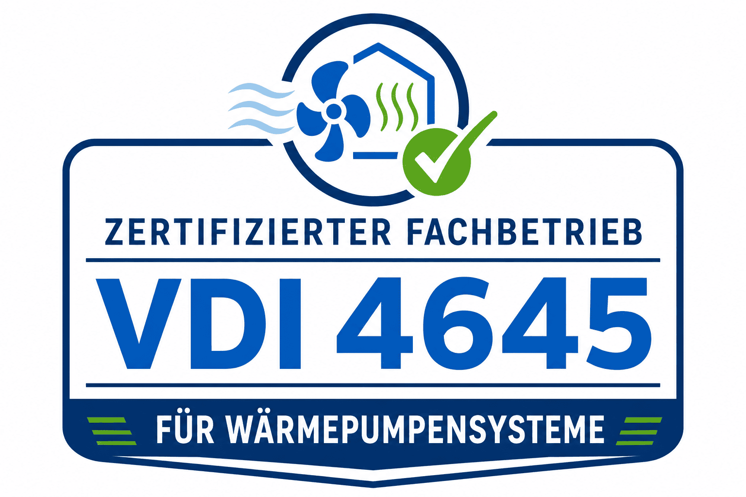 Zertifizierter Fachbetrieb VDI 4645 für Wärmepumpensysteme